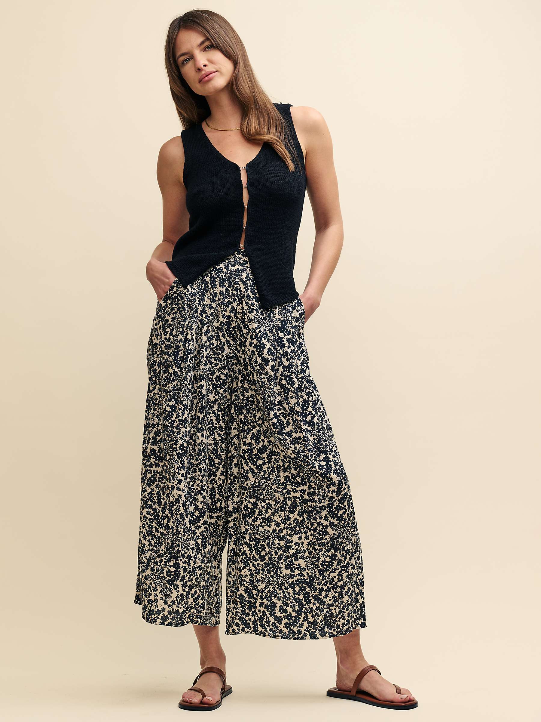 Buy Nobody's Child Zeena Cropped Trousers, Multi Online at johnlewis.com