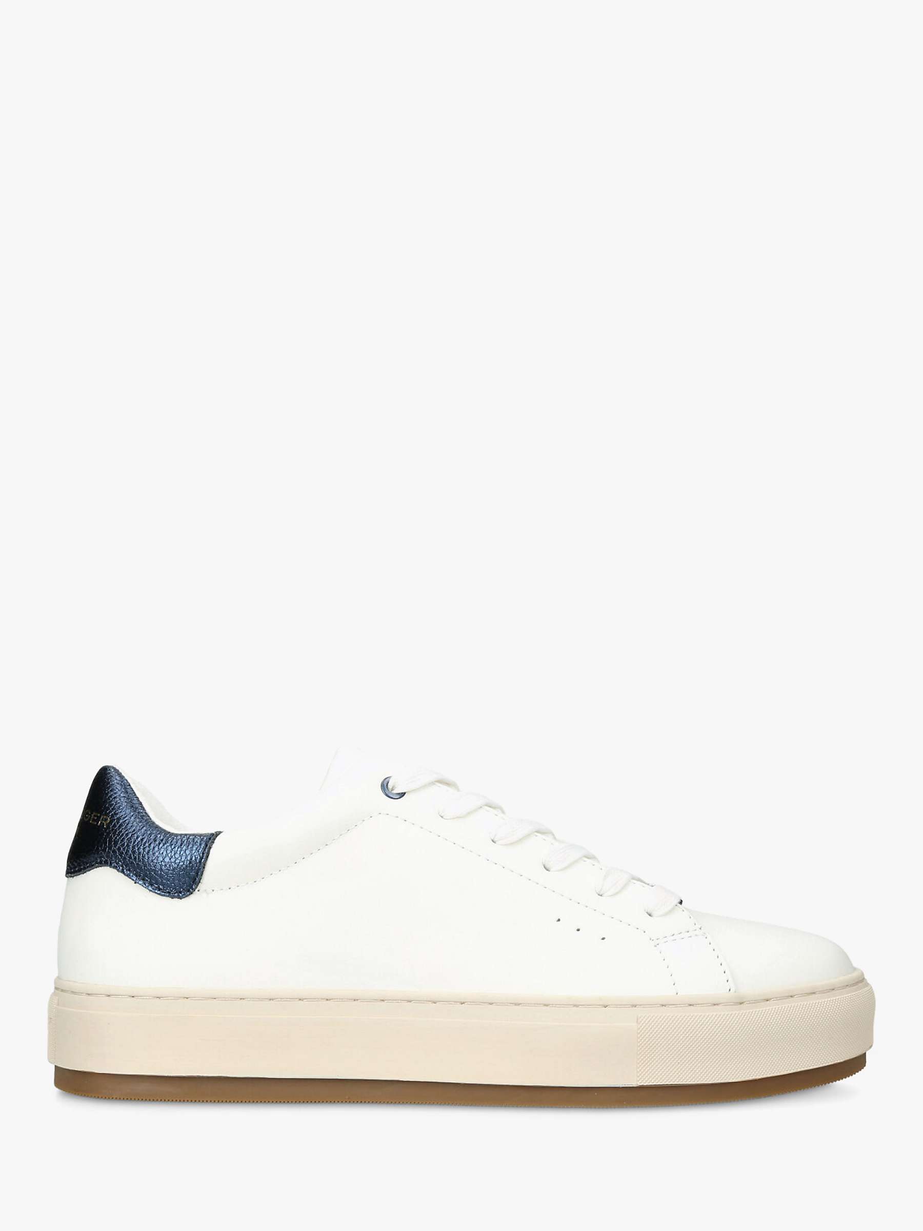 Buy Kurt Geiger London Laney 3 Leather Trainers, White/Multi Online at johnlewis.com
