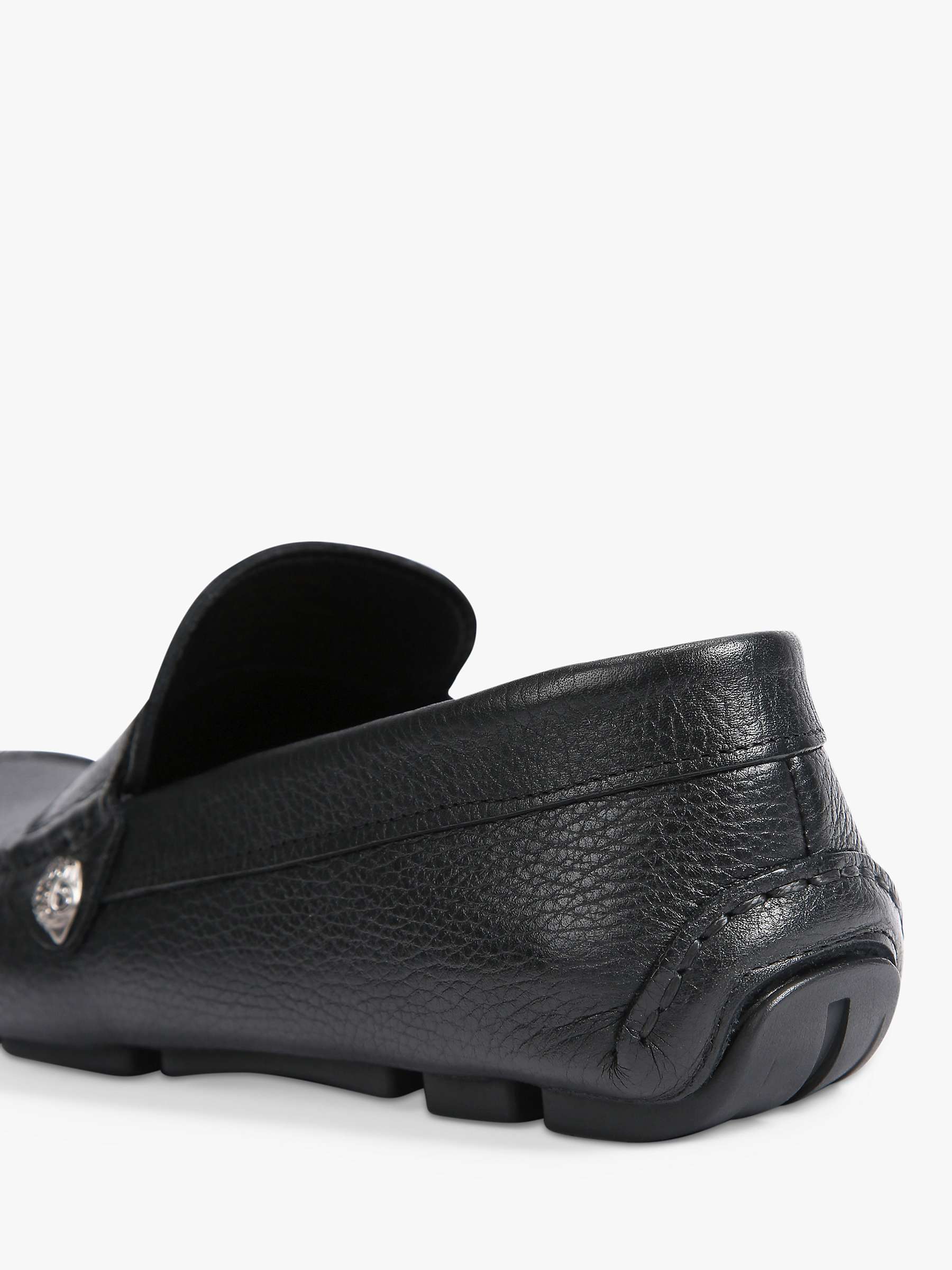 Buy Kurt Geiger London Stirling Leather Loafers, Black Online at johnlewis.com