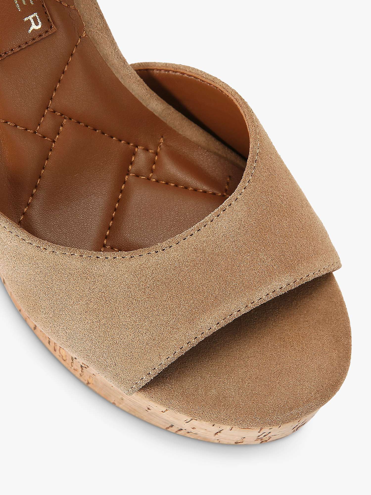 Buy Kurt Geiger London Mayfair Cork Heel Sandals Online at johnlewis.com
