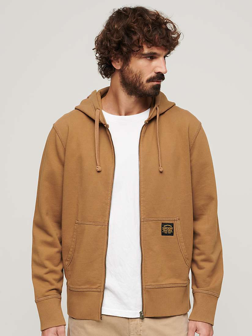Buy Superdry Contrast Stitch Relaxed Zip Hoodie Online at johnlewis.com