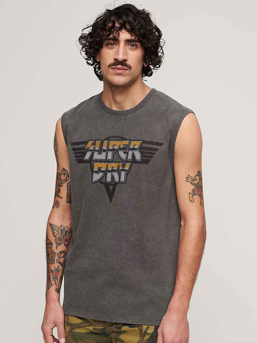 Buy Superdry Rock Graphic Band Tank Top Online at johnlewis.com