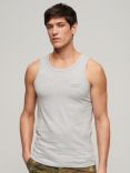 Superdry Essential Organic Cotton Logo Vest Top, Grey Marl