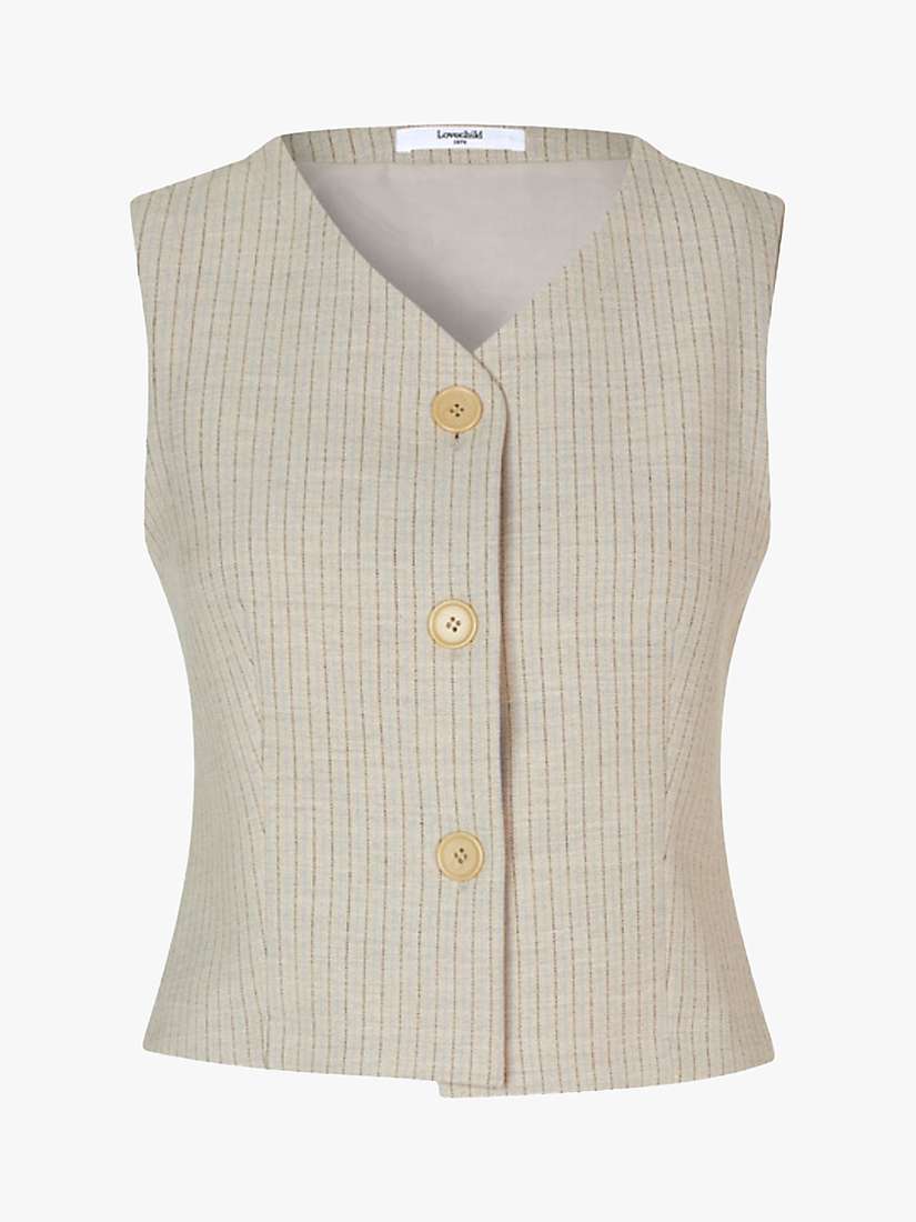 Buy Lovechild 1979 Violet Stripe Waistcoat, Brown Online at johnlewis.com