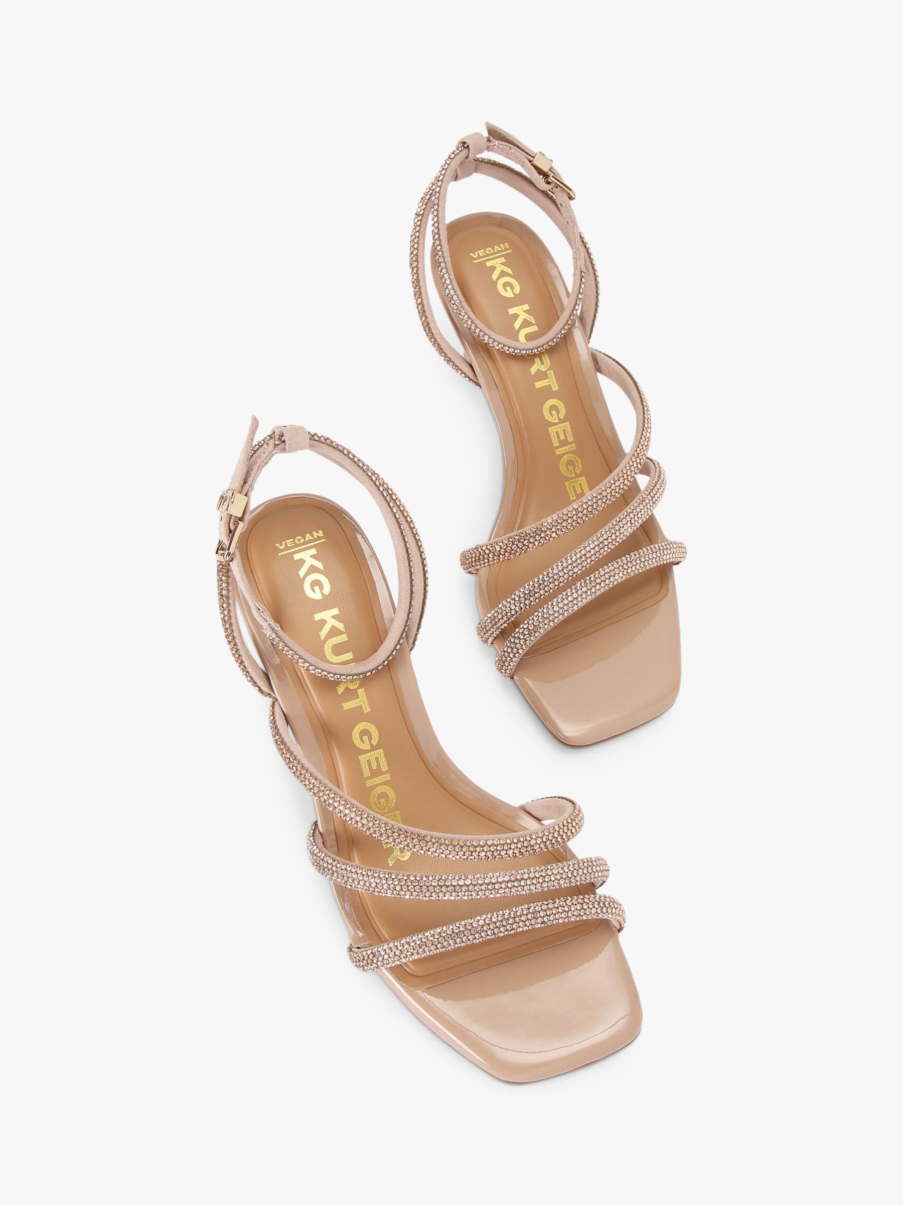 Buy KG Kurt Geiger Savanna Embellished Strap Mid Heel Sandals Online at johnlewis.com