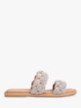 KG Kurt Geiger Rogan Embellished Braided Strap Sandals, Pink Blush