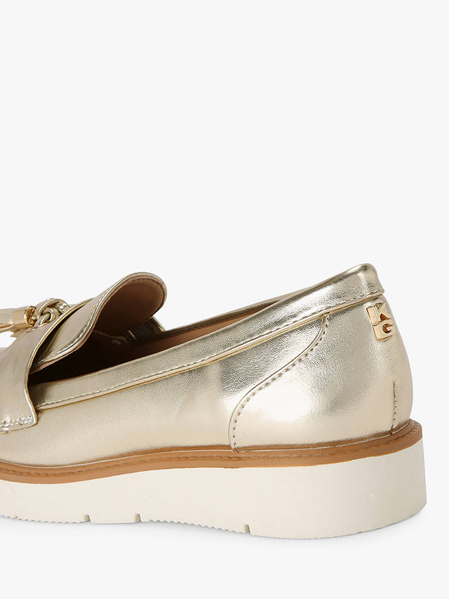 KG Kurt Geiger Morly Flatform Loafers, Gold