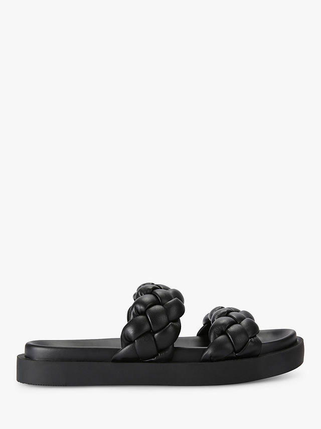 KG Kurt Geiger Rath 2 Braided Strap Sandals, Black