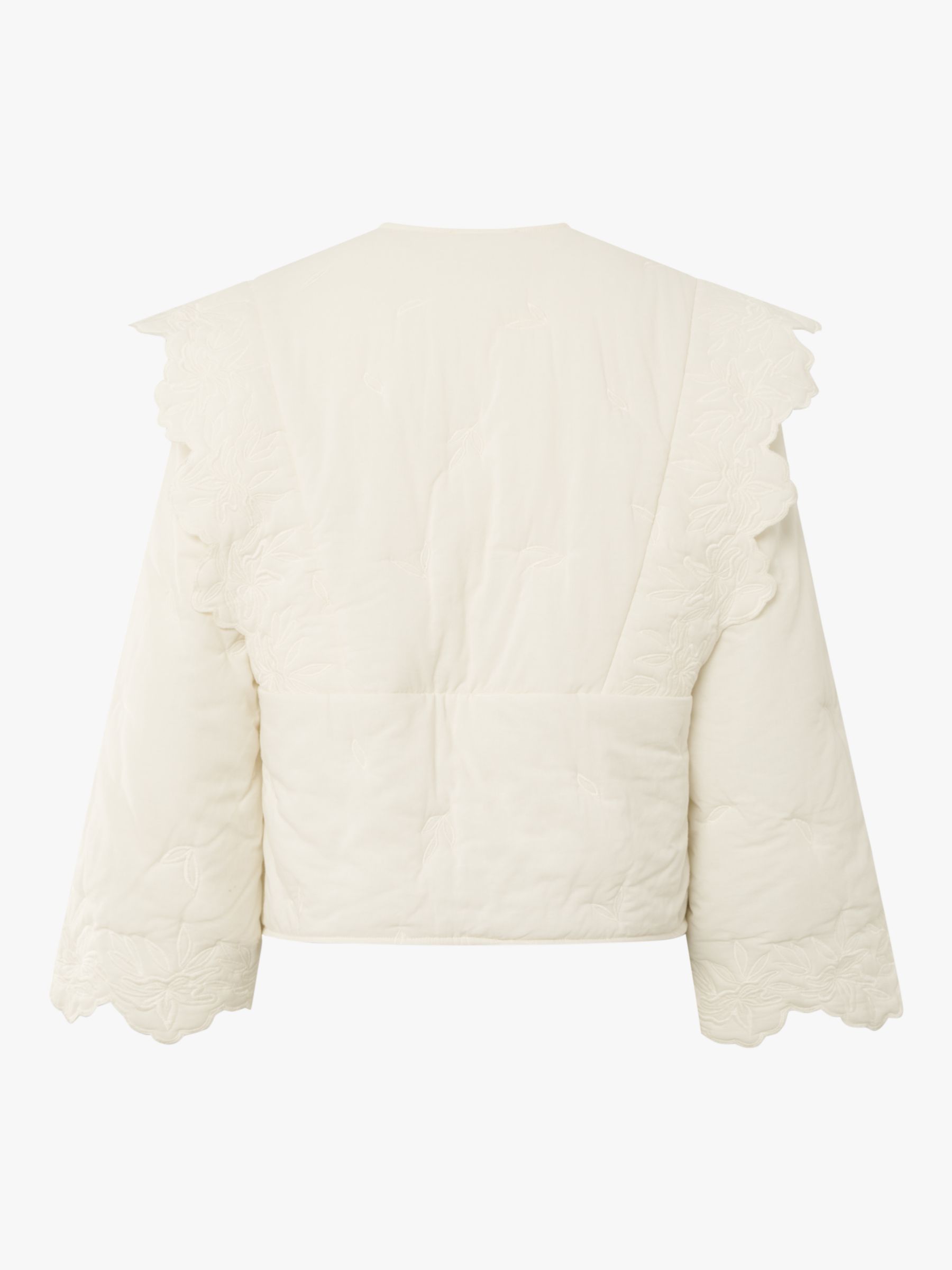 Buy nué notes Earl Cotton Quilted Jacket, Egret Online at johnlewis.com