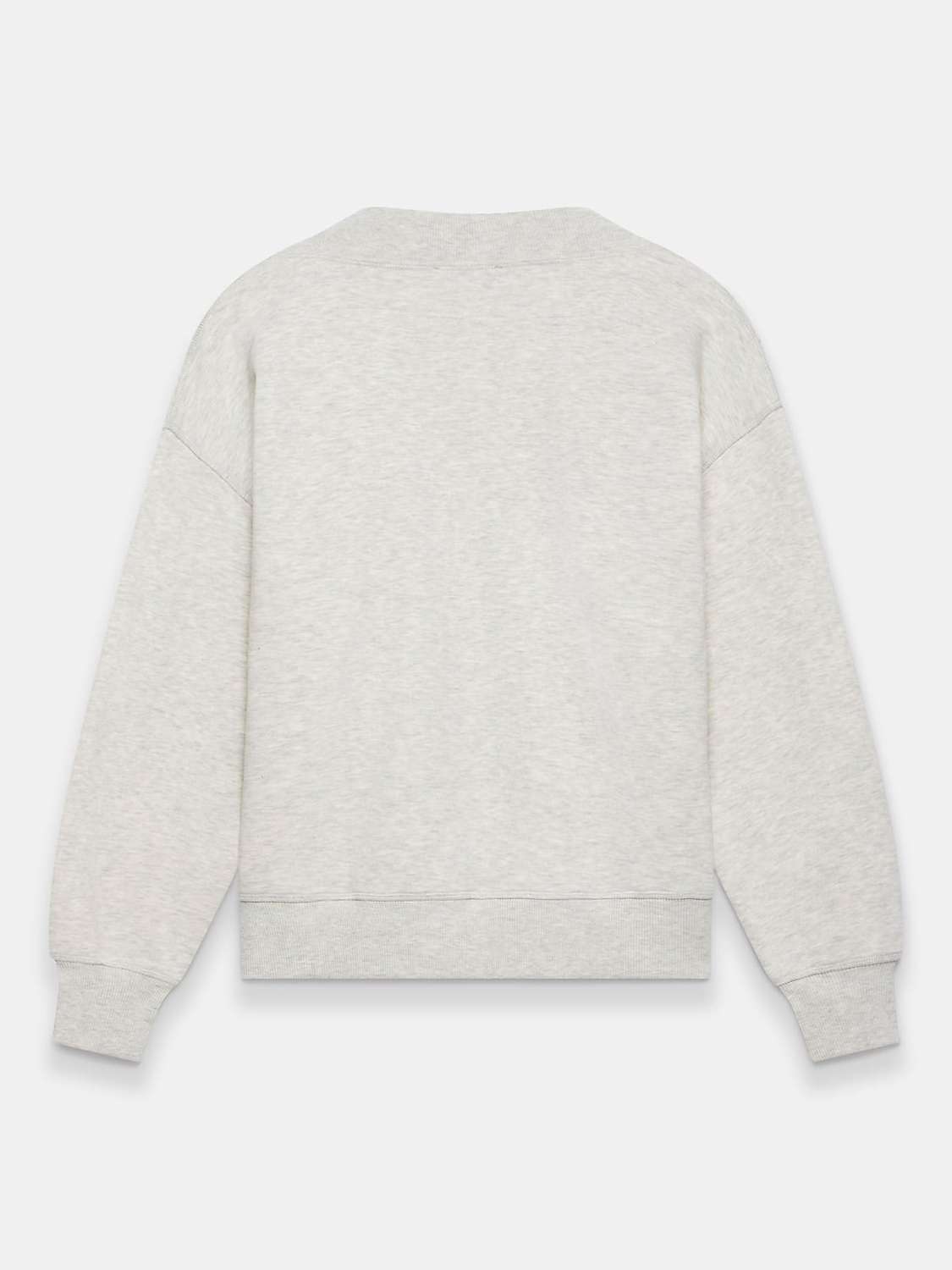 Buy Mint Velvet High Neck Sweatshirt, Light Grey Online at johnlewis.com