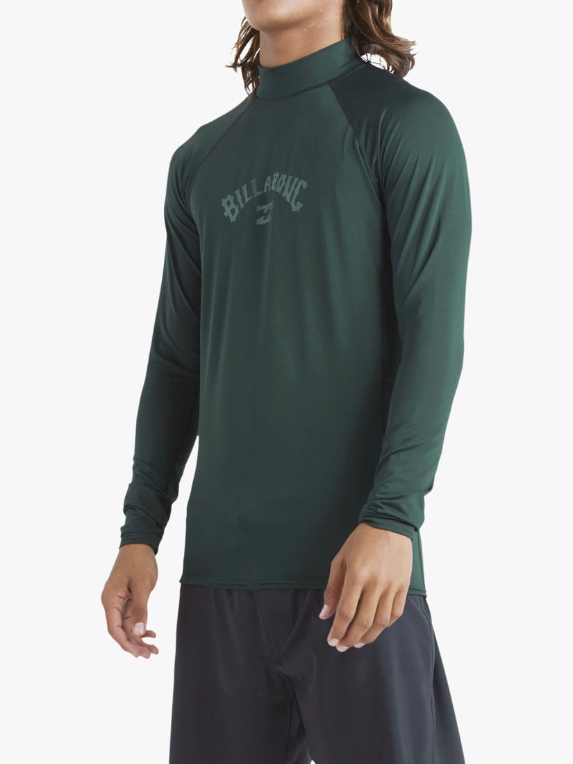 Billabong Arch Wave Long Sleeve UPF 50 Surf T-Shirt, Billiard, S