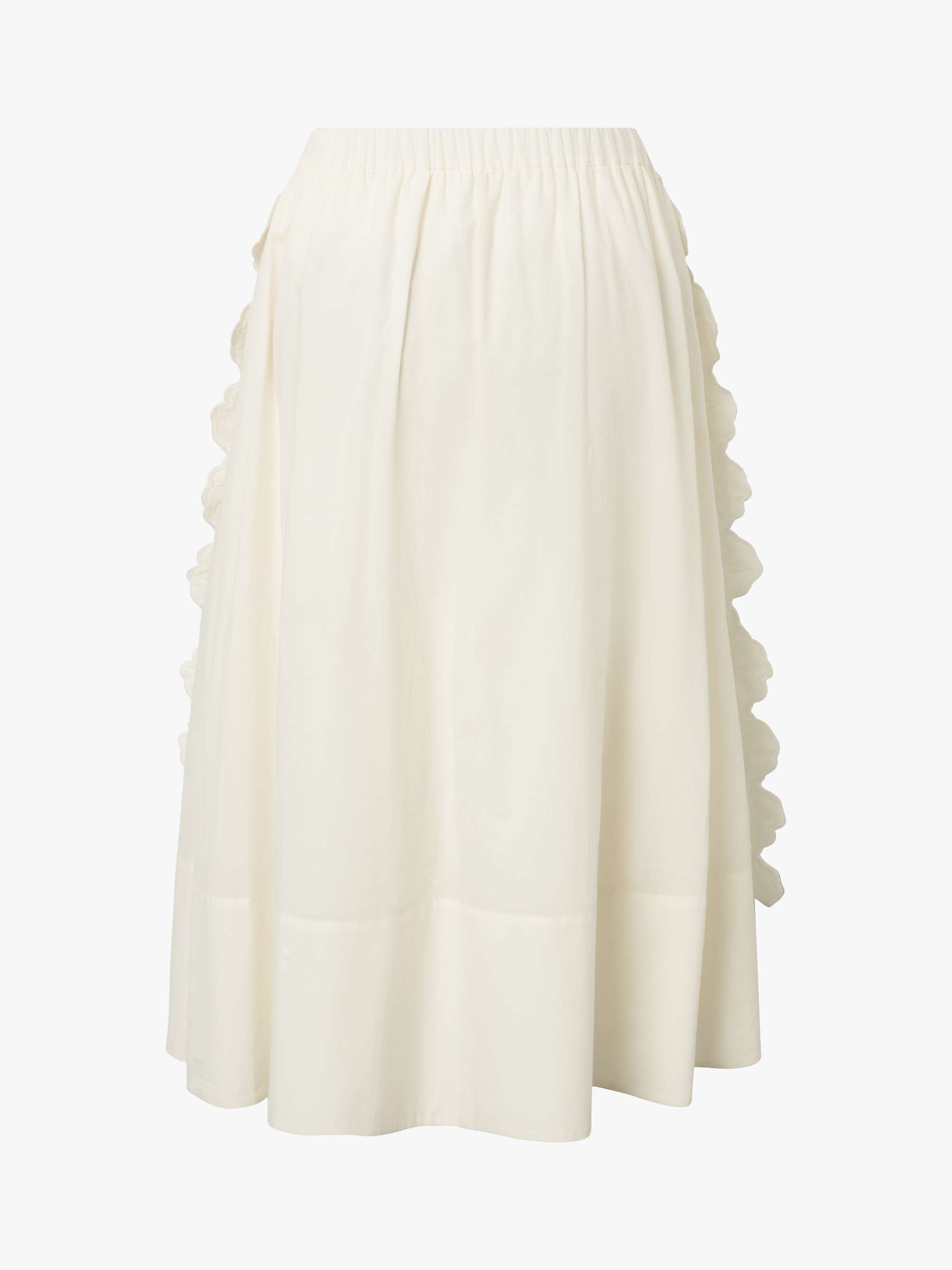 Buy nué notes Andrew Floral Quilt Edge Cotton Skirt, Egret Online at johnlewis.com