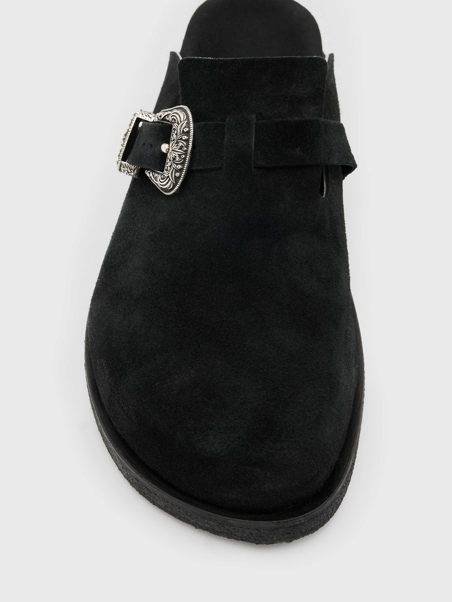 Buy AllSaints Carlo Leather Mules, Black Online at johnlewis.com