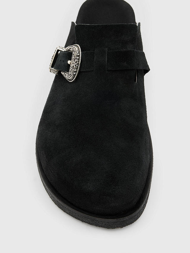 AllSaints Carlo Leather Mules, Black