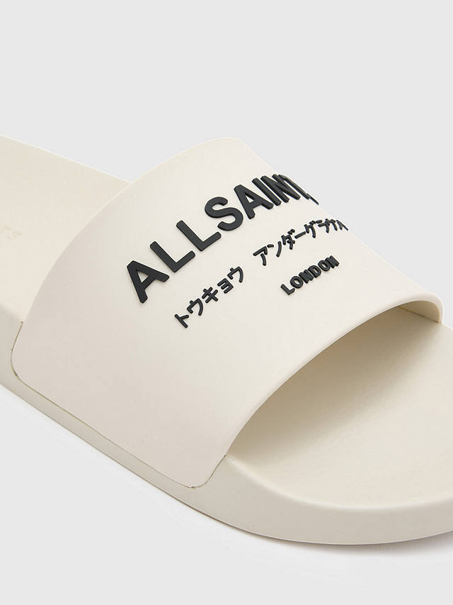 AllSaints Underground Sliders, White