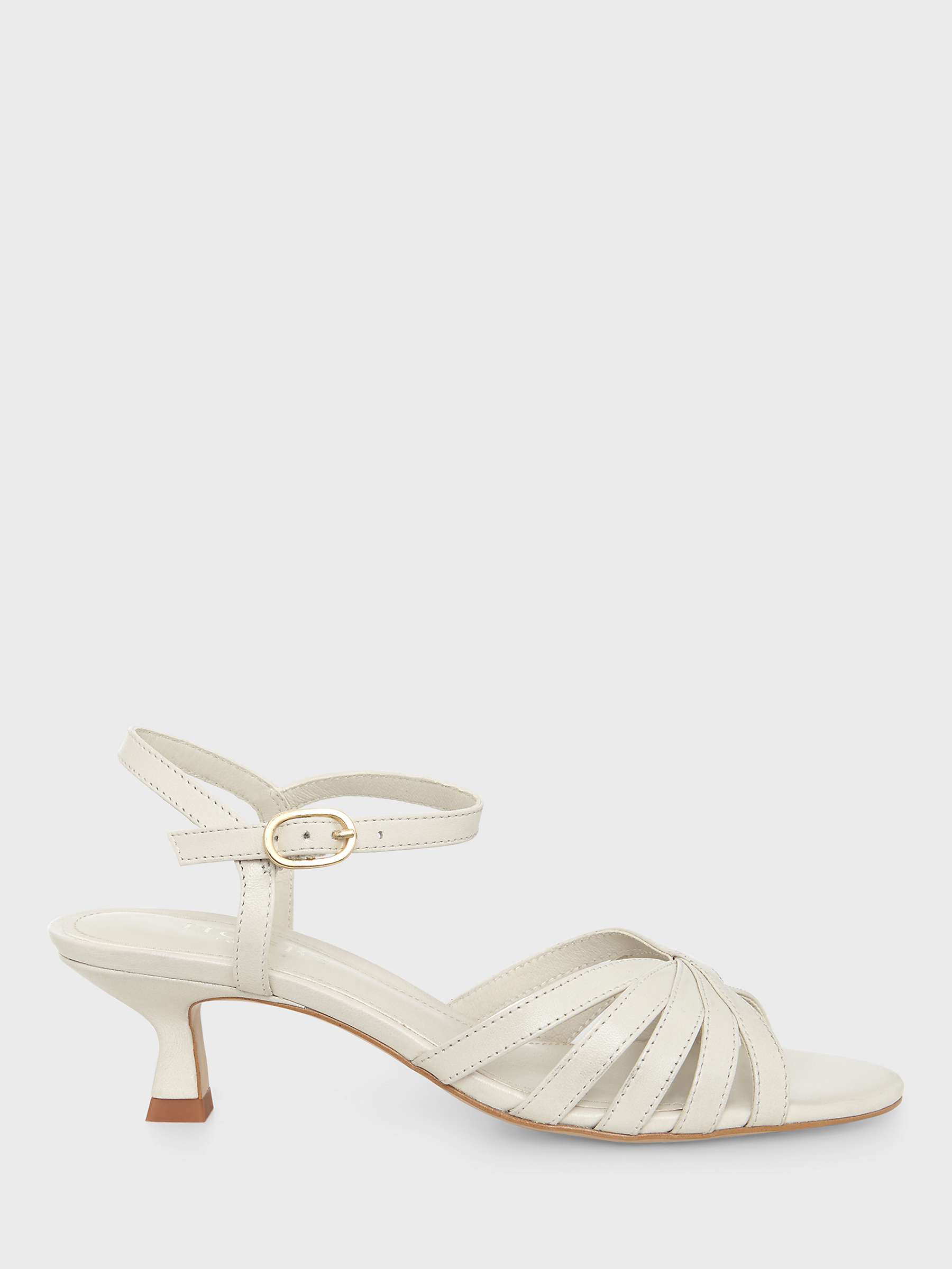 Buy Hobbs Lacey Leather Sandals, Ivory Online at johnlewis.com