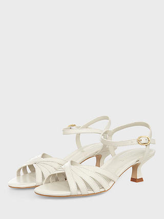 Hobbs Lacey Leather Sandals, Ivory