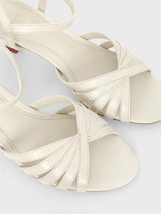 Hobbs Lacey Leather Sandals, Ivory