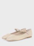 Hobbs Chrissy Mary Jane Leather Shoes, Light Beige