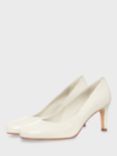 Hobbs Lizzie Leather Court Shoes, Ivory, Ivory