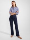 Hobbs Kim Flared Trousers, Midnight