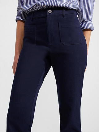 Hobbs Kim Flared Trousers, Midnight