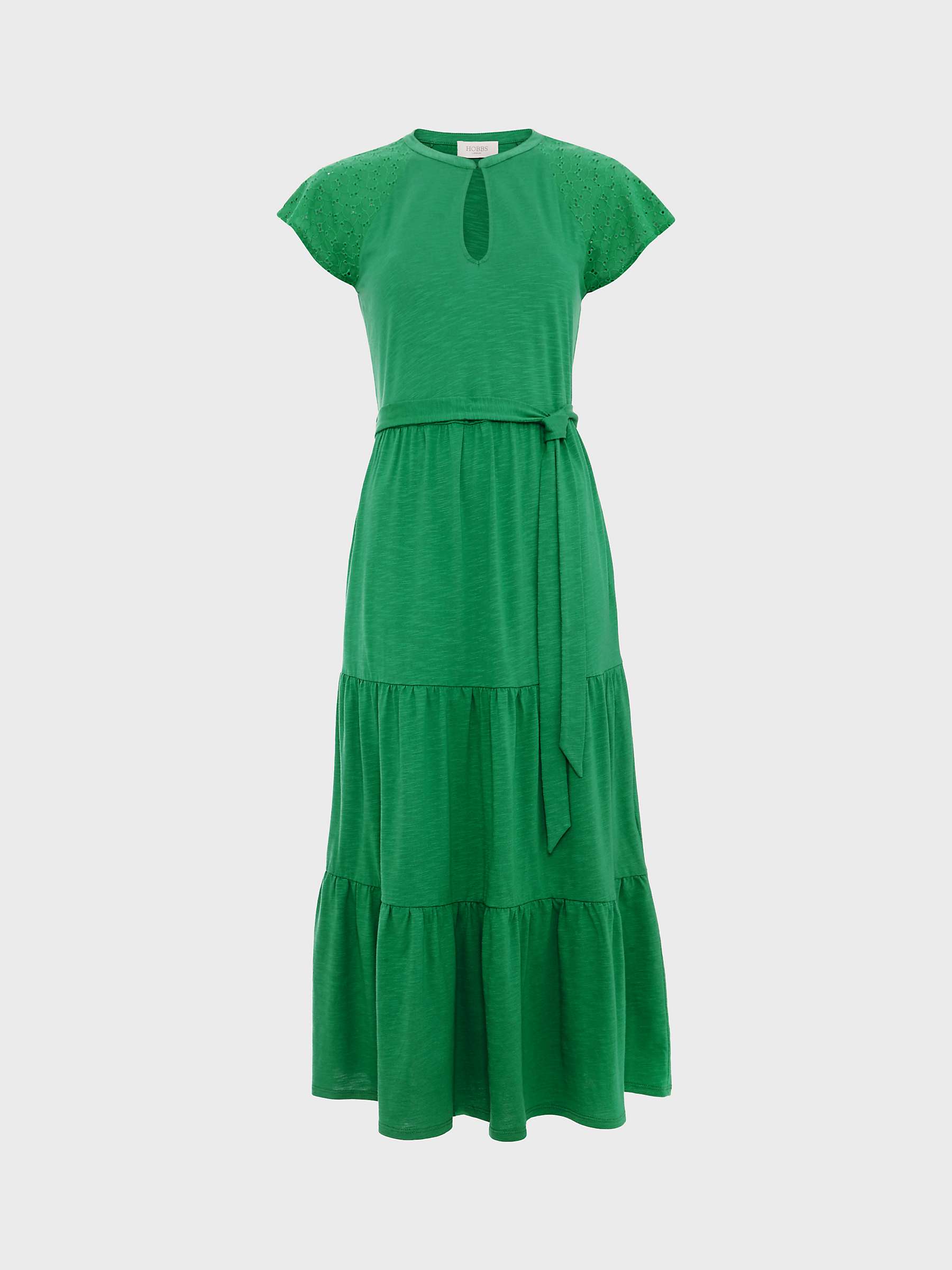 Buy Hobbs Brodie Midi Jersey Dress, Green Online at johnlewis.com