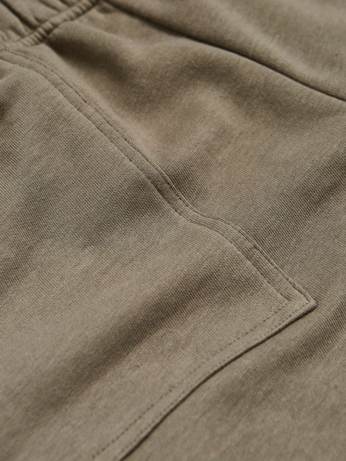 Mint Velvet Cotton Blend Sweat Shorts, Green Khaki, XS
