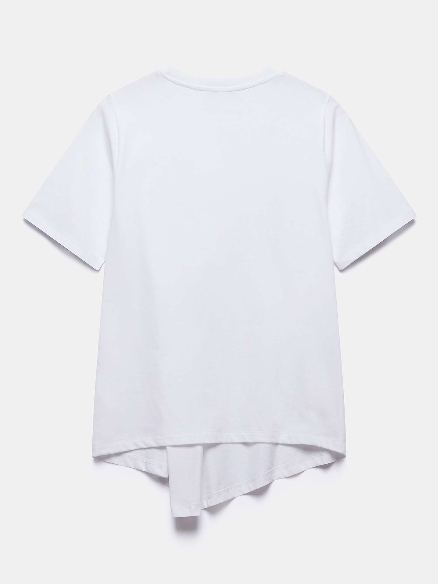 Buy Mint Velvet Button Detail T-Shirt, White Ivory Online at johnlewis.com