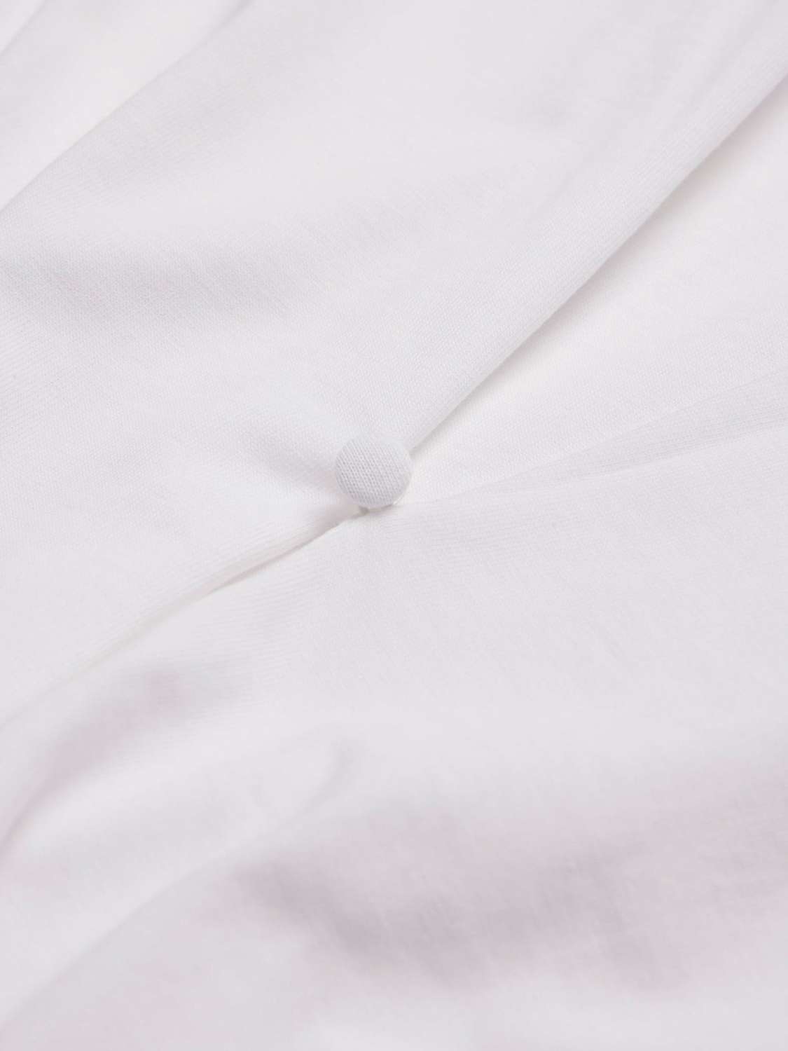 Buy Mint Velvet Button Detail T-Shirt, White Ivory Online at johnlewis.com