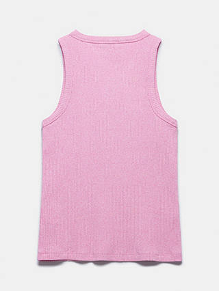 Mint Velvet Cotton Textured Vest, Pink