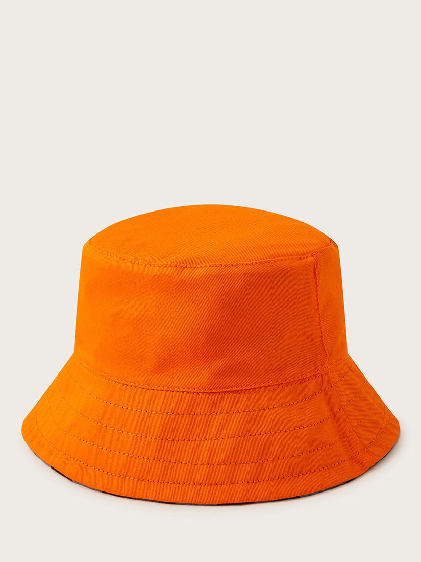 Monsoon Kids' Check Reversible Bucket Hat, Black/Multi, 3-6 years