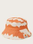 Monsoon Kids' Tie Dye Reversible Bucket Hat, Orange/Multi