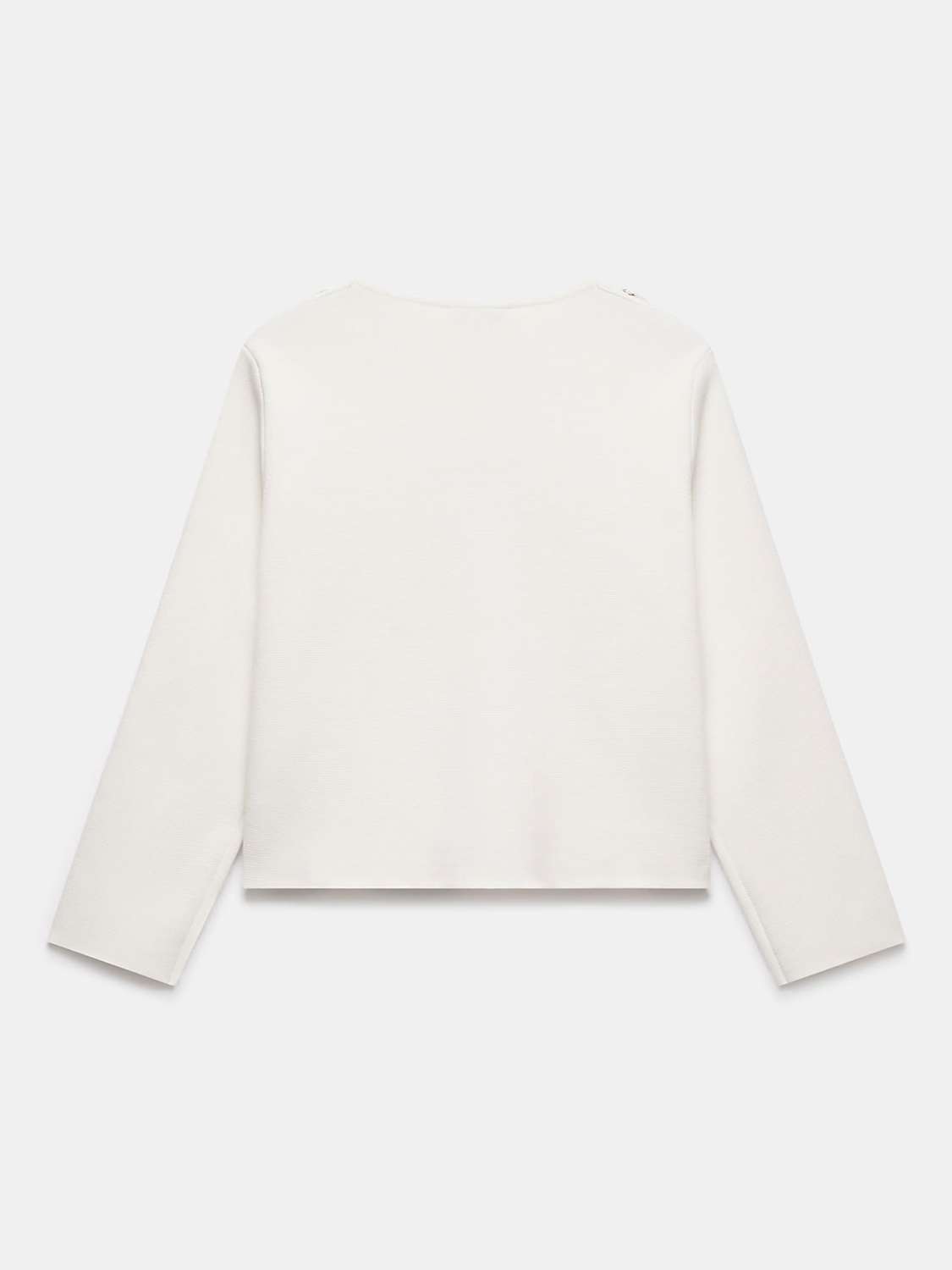 Buy Mint Velvet Knitted Cotton Jacket, Cream Online at johnlewis.com