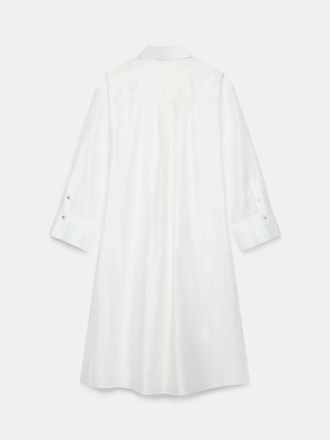 Buy Mint Velvet Longline Sheer Beach Shirt, White Ivory Online at johnlewis.com