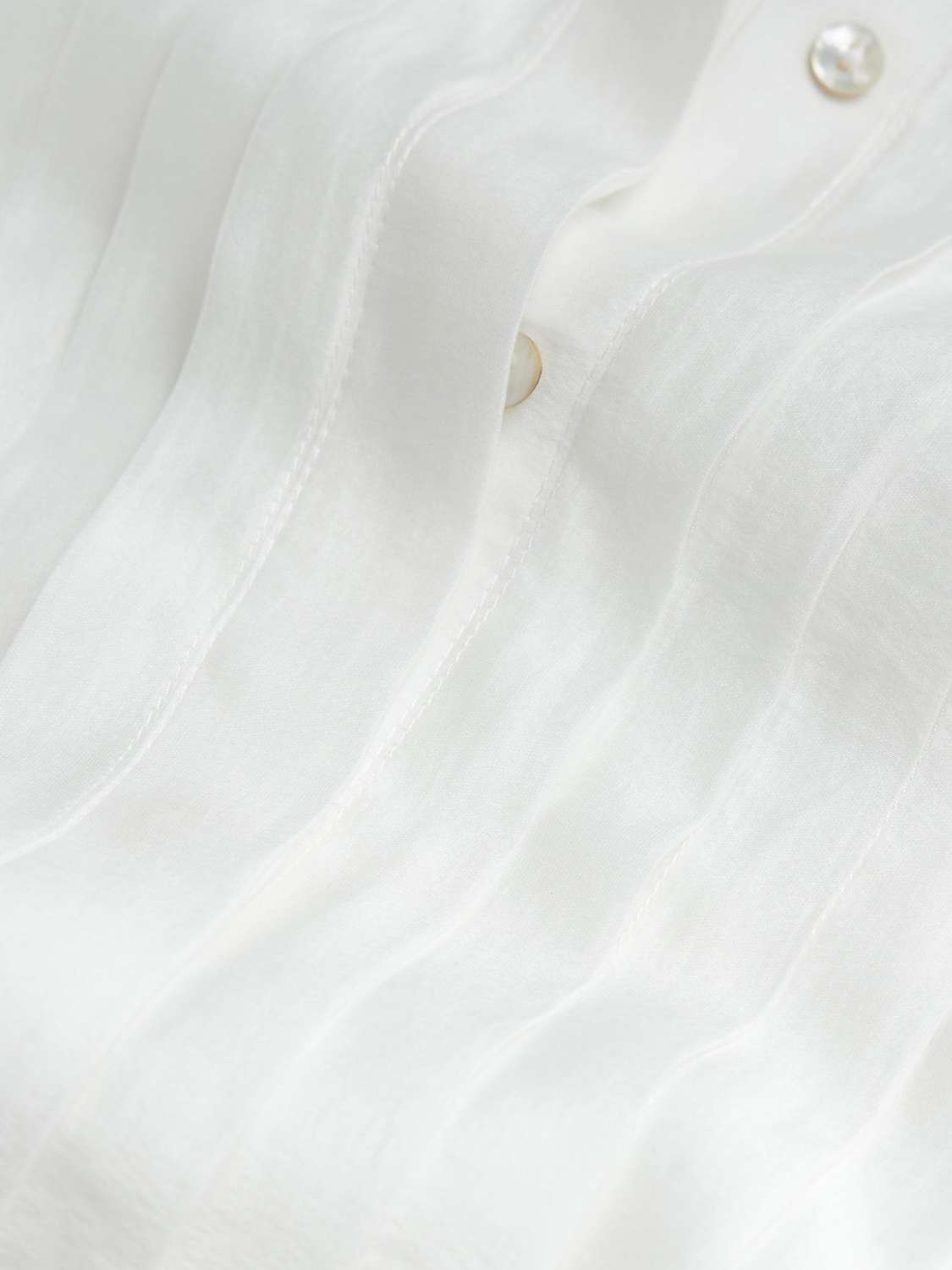 Buy Mint Velvet Longline Sheer Beach Shirt, White Ivory Online at johnlewis.com