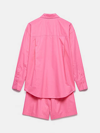 Mint Velvet Cotton Shirt & Short Co-ord Set, Pink