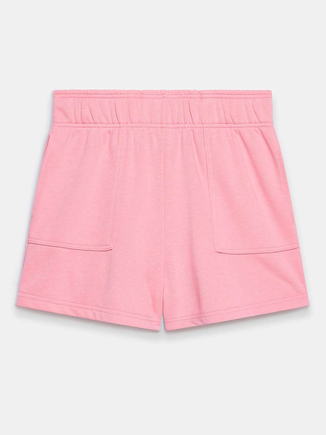 Buy Mint Velvet Cotton Blend Sweat Shorts, Pink Online at johnlewis.com