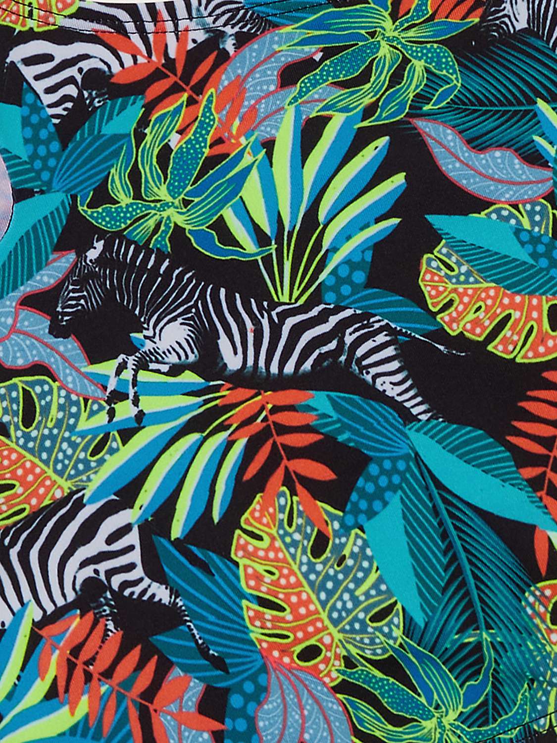 Buy Monsoon Kids' Storm Zebra Jungle Print Bikini, Black/Multi Online at johnlewis.com