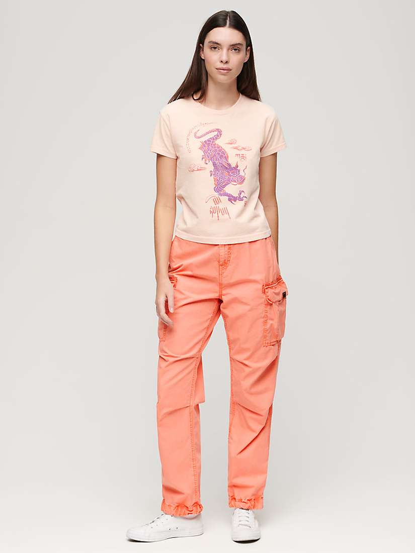 Buy Superdry Low Rise Parachute Cargo Trousers Online at johnlewis.com