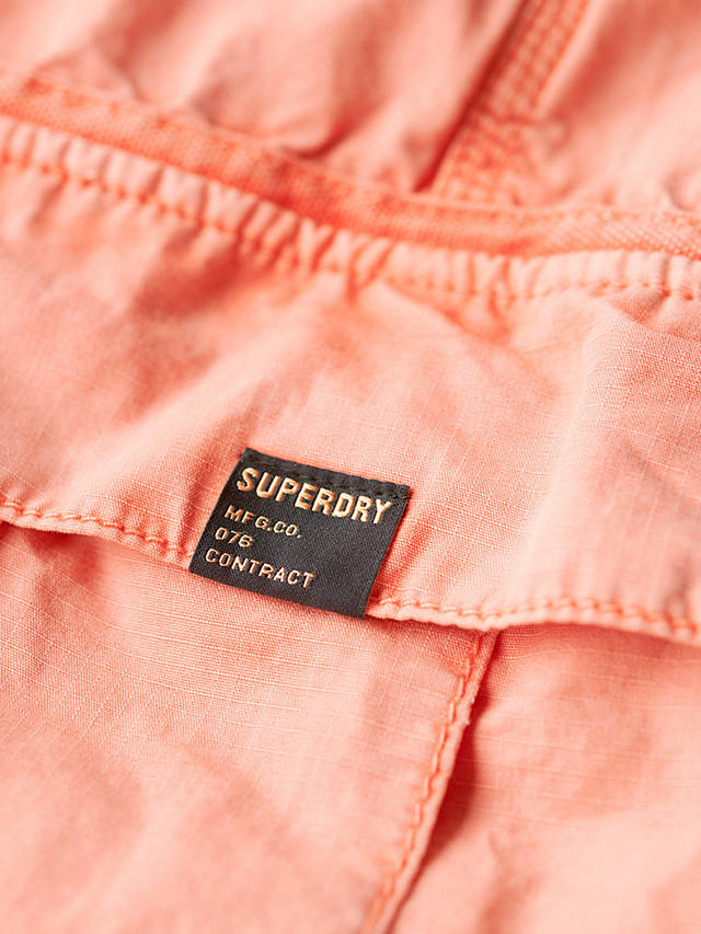 Superdry Low Rise Parachute Cargo Trousers, Terracotta