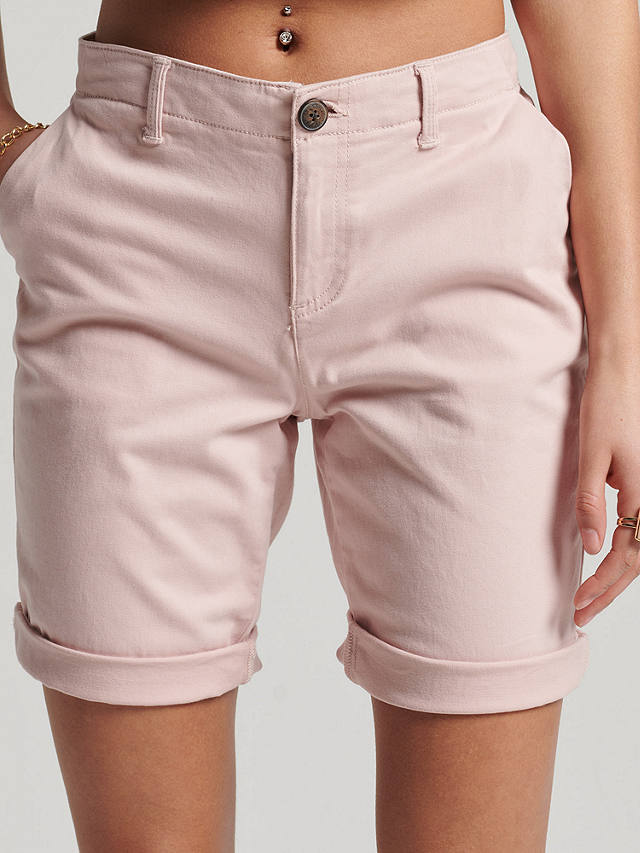 Superdry City Chino Shorts, Peach Whip