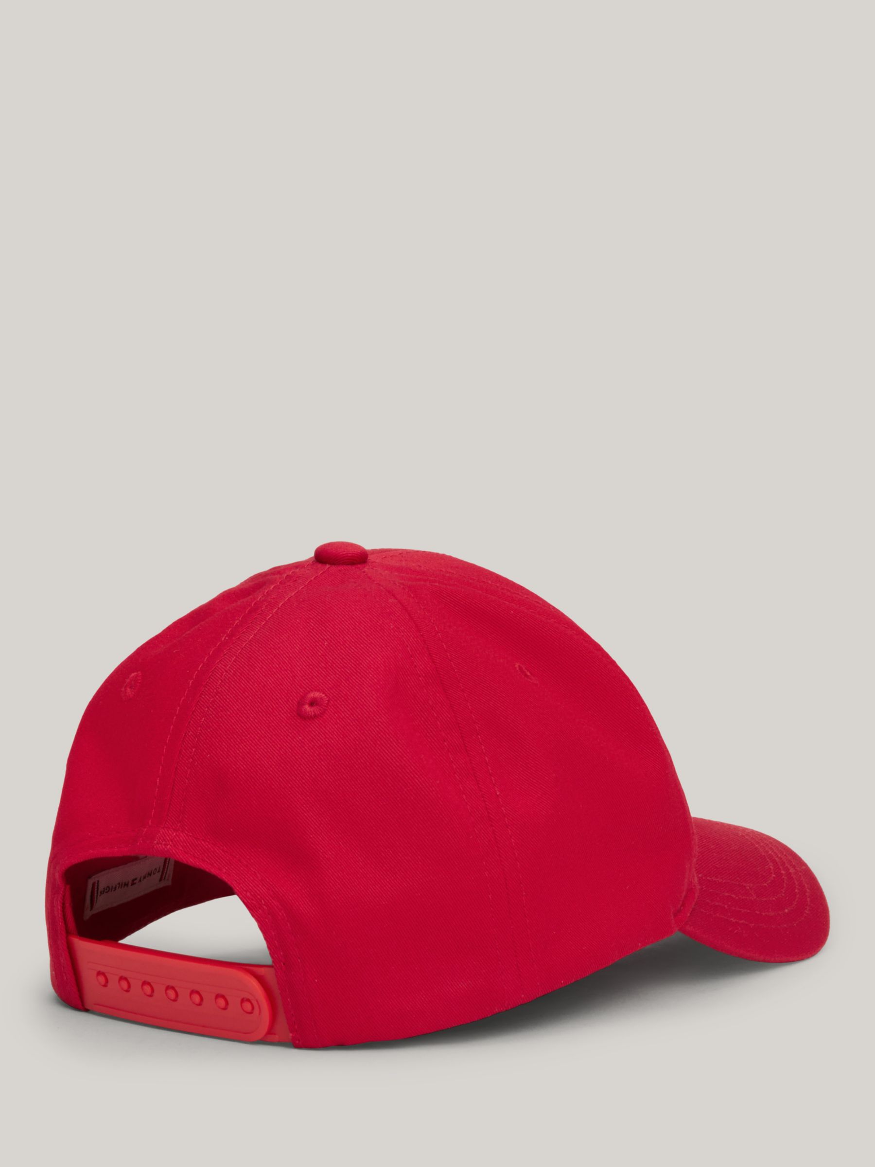 Buy Tommy Hilfiger Kids' Logo Essential Organic Cotton Cap, Primary Red Online at johnlewis.com