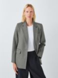 John Lewis Single Breasted Ponte Blazer, Grey