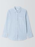 John Lewis Stripe Cotton Shirt, Blue/Multi