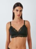 John Lewis Janey Lace Bralette, Black