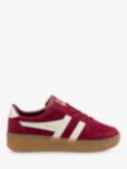 Gola Grandslam Suede Trainers, Cerise/Gum