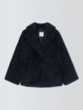 John Lewis Short Teddy Coat, Navy