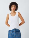 AND/OR Winnie Rib Vest Top, White