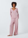 John Lewis Modal Rich Henley Wide Leg Pyjama Set